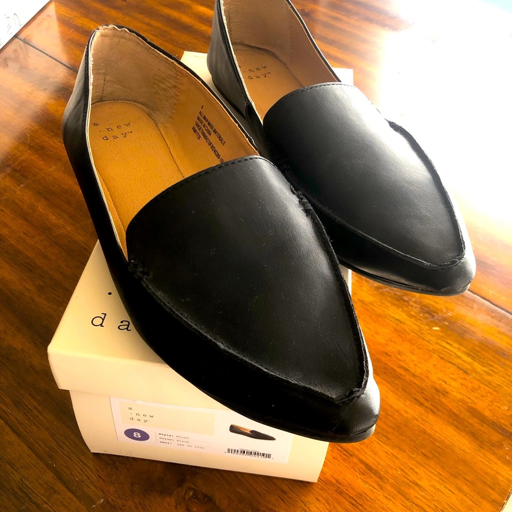 A new day black loafers